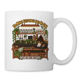Zu viele Setzlinge: Kein Nein - Tasse - Weiß - Rechts