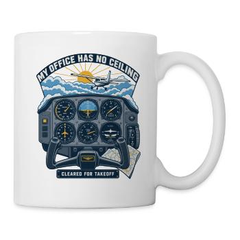 Cockpit Stil Shirt Büro Ohne Decke - Tasse - Weiß - Rechts