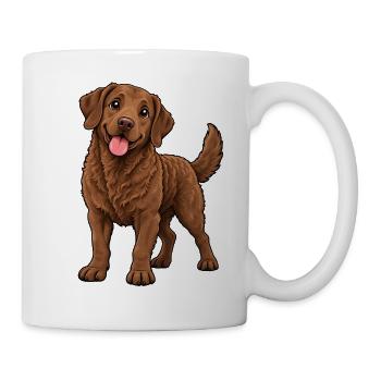 Chesapeake Bay Retriever Kawaii Style – Süßer Hund - Tasse - Weiß - Rechts