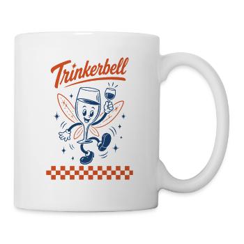 Wein Trinkerbell Weinfest Weinliebhaber - Tasse - Weiß - Rechts