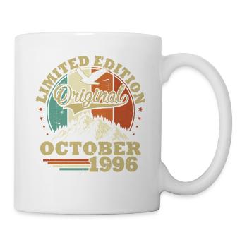 Original Oktober 1996 30. Geburtstag Vintage - Tasse - Weiß - Rechts