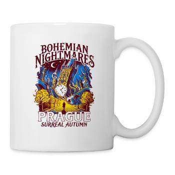 Prague Bohemian Nightmares Surreal Autumn - Tasse - Weiß - Rechts