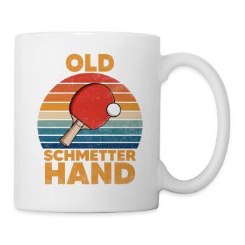 Tischtennis Ping Pong Retro Lustiger Spruch - Tasse - Weiß - Rechts