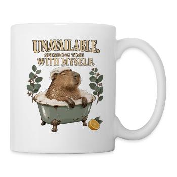Unavailable – Zeit für mich mit Capybara - Tasse - Weiß - Rechts