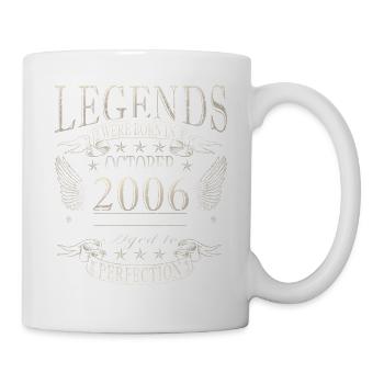 20. Geburtstag Geschenk Mann Original Oktober 2006 - Tasse - Weiß - Rechts