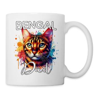 Bengalkatze Papa - Tasse - Weiß - Rechts