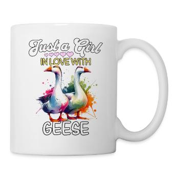 Gans Mädchen Goose - Tasse - Weiß - Rechts