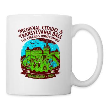 The Medieval Citadel And Transylvania Ball - Tasse - Weiß - Rechts