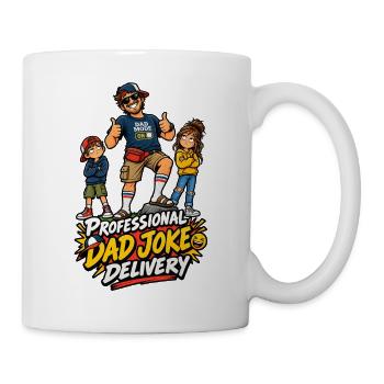 Professioneller Dad-Witzlieferant - Tasse - Weiß - Rechts