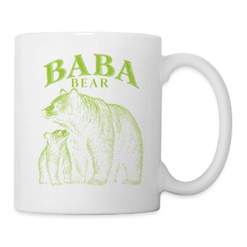 Baba Bär Vater Vintage-Familie Matching - Tasse - Weiß - Rechts