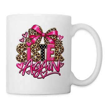 Big Sister Again für Mädchen mit Regenbogenleopar - Tasse - Weiß - Rechts