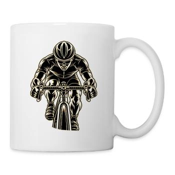 Rennradfahrer – Rennrad Radsport Motiv - Tasse - Weiß - Rechts
