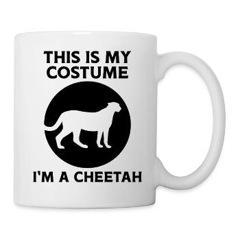 Gepard Kostüm Humor - Tasse - Weiß - Rechts