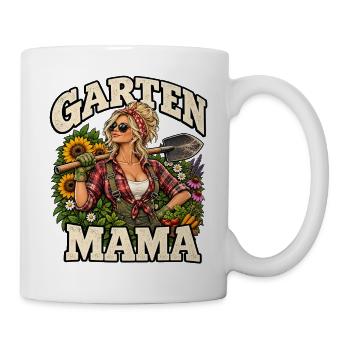 Garten Mama Geschenk Hobbygärtnerin  - Tasse - Weiß - Rechts