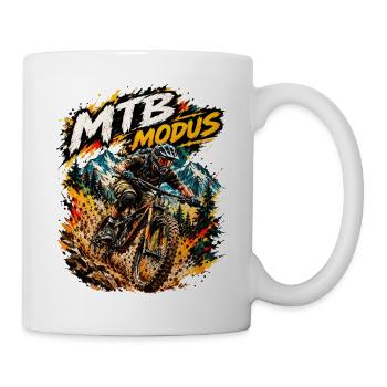 MTB Modus Bergtrail Splash - Tasse - Weiß - Rechts