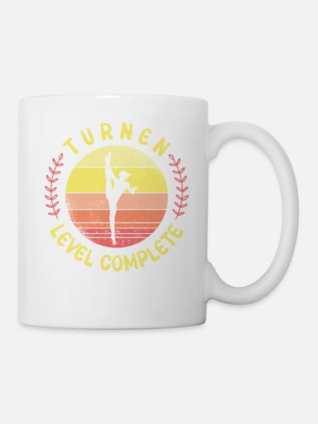 Turnen Mädchen Gymnastik Turnanzug Turnerin - Tasse - Weiß