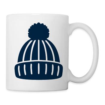 Pudelmuetze Winter Icon - Tasse - Weiß - Rechts