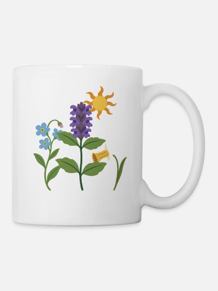 Narzisse · Sonne · Blumen · Natur - Tasse - Weiß