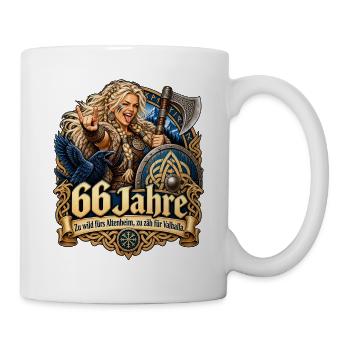 66.Geburtstag - Tasse - Weiß - Rechts