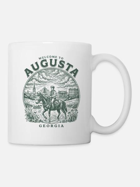 City Welcome To Augusta Georgia Vintage D2034 - Tasse - Weiß