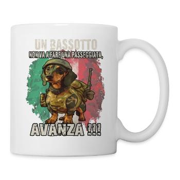 Lustiges Dackel-Motiv | Dackel-Fan | Teckel-Hunde - Tasse - Weiß - Rechts