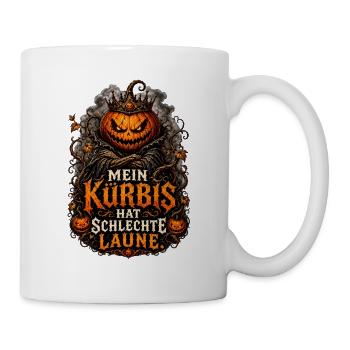 Grimmiger Kürbis König - Tasse - Weiß - Rechts