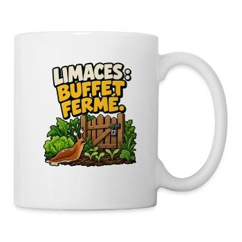 Schnecken: geschlossenes Buffet. Gemüsegarten - Tasse - Weiß - Rechts