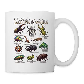 Beetles of the World Insect Infographic - Tasse - Weiß - Rechts