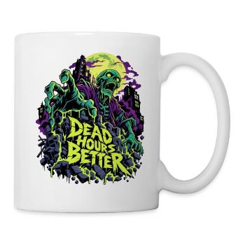 Totstunden Besser Neon Zombie - Tasse - Weiß - Rechts