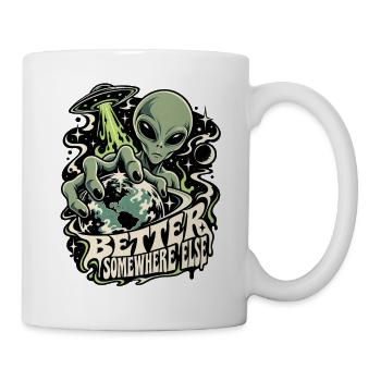 Außerirdischer Planetenkontakt - Tasse - Weiß - Rechts