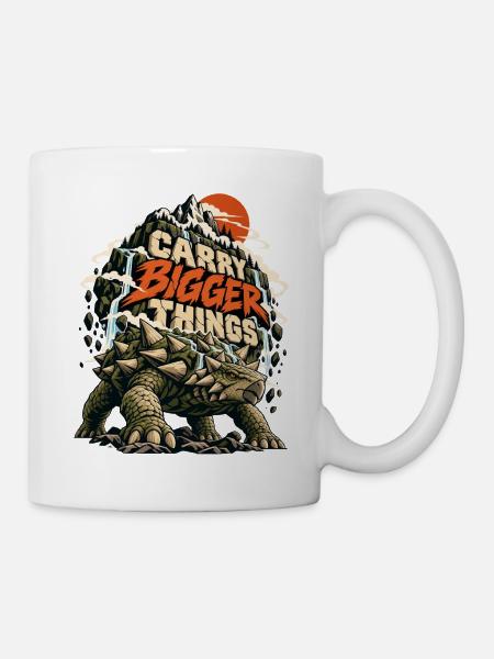 Carry Bigger Things - Tasse - Weiß