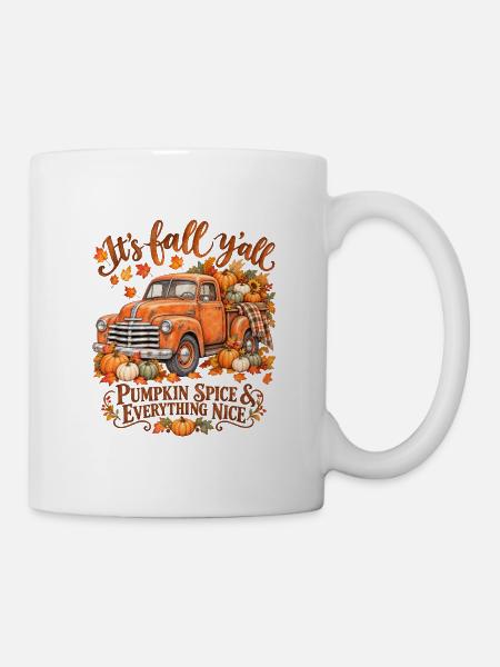 Es ist der Fall Yall Aquarellwagen - Tasse - Weiß