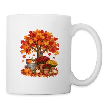 Der Herbst ist mein Lieblingsherbstbaum - Tasse - Weiß - Rechts