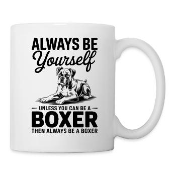 Boxer Hund Spruch Lustige Deutscher Boxer Geschenk - Tasse - Weiß - Rechts
