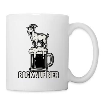 Bock auf Bier - Tasse - Weiß - Rechts