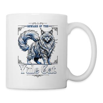 Hüte dich vor der Folklore der Julkatze Jolakotturinn - Tasse - Weiß - Rechts