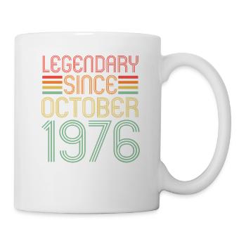 Legendary since October 1976 Geburtstag Geschenk - Tasse - Weiß - Rechts