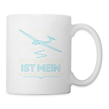 Der Flugplatz ist mein Zuhause - Tasse - Weiß - Rechts