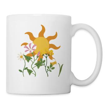 Natur · Sonne · Naturfreunde · Blumen - Tasse - Weiß - Rechts