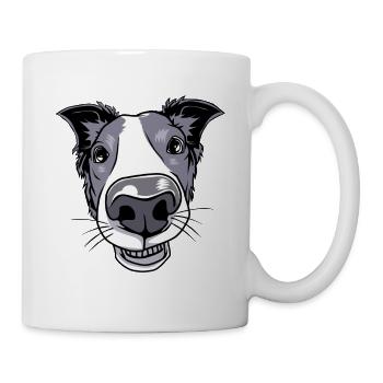 Border Collie - Tasse - Weiß - Rechts
