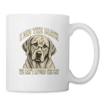 Ich habe das Math Dog-Meme gemacht - Tasse - Weiß - Rechts