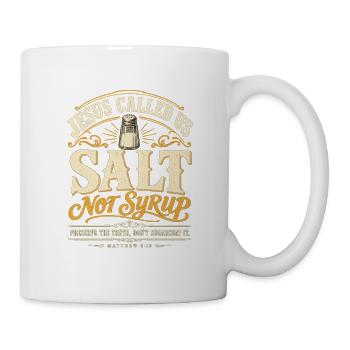 Salz Nicht Zucker Jesus Zitat-Tee - Tasse - Weiß - Rechts