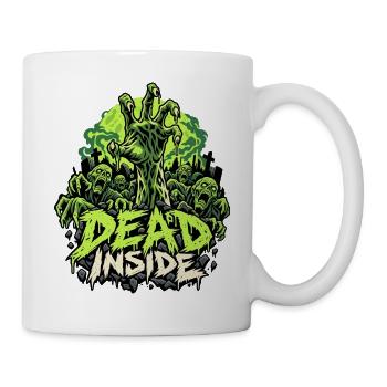 Zombie Hand Dead Inside - Tasse - Weiß - Rechts