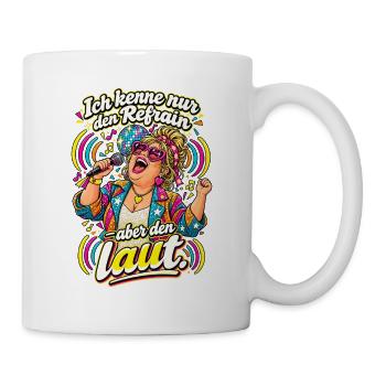 Schlagerfan Schlagerparty Mitsingen Festival - Tasse - Weiß - Rechts