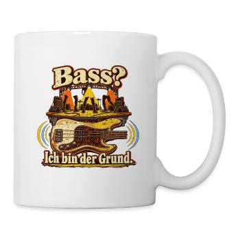 Bassist Bass Spruch Groove - Tasse - Weiß - Rechts