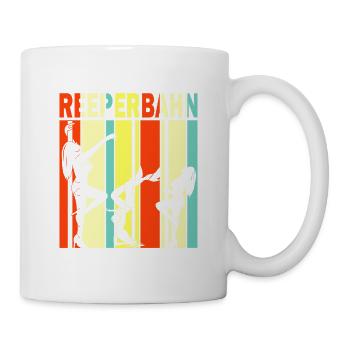 Reeperbahn Vintage Hamburg Striper St Pauli - Tasse - Weiß - Rechts