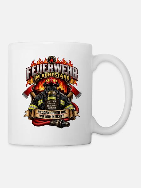 Feuerwehr im Ruhestand - Tasse - Weiß