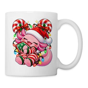 Kawaii Weihnachts-Pixie im Santa-Outfit - Tasse - Weiß - Rechts