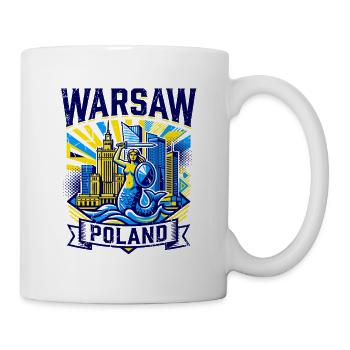 Warsaw Poland Skyline Aug 2026 Zwickau - Tasse - Weiß - Rechts