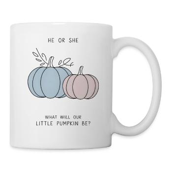 Er oder sie Little Pumpkin Geschlechtsenthüllung - Tasse - Weiß - Rechts